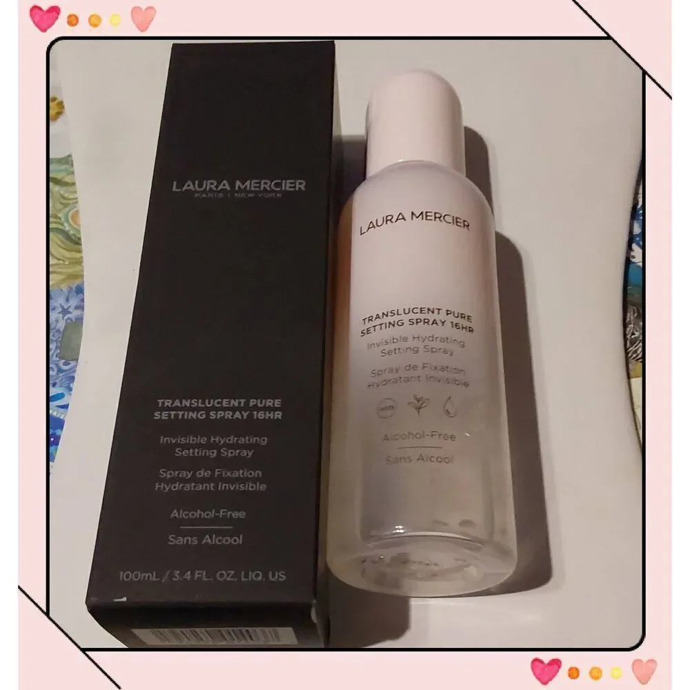 BNIB~LAURA MERCIER 16 Hour Translucent Pure Setting Spray~100ml/3.4 fl.oz~